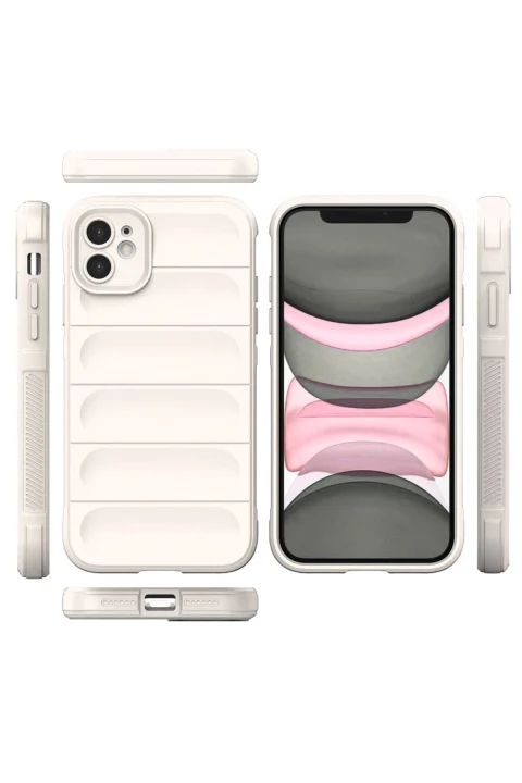 uryport Apple iPhone 11 Kılıf Optimum Silikon - Krem