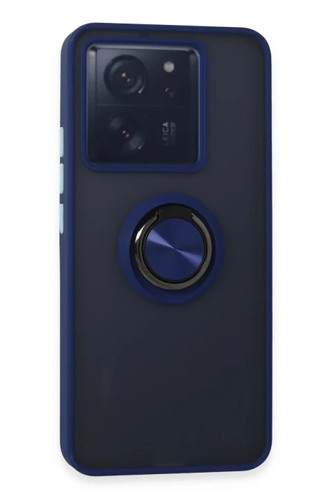 uryport Xiaomi Mi 13T Kılıf Montreal Yüzüklü Silikon Kapak - Lacivert