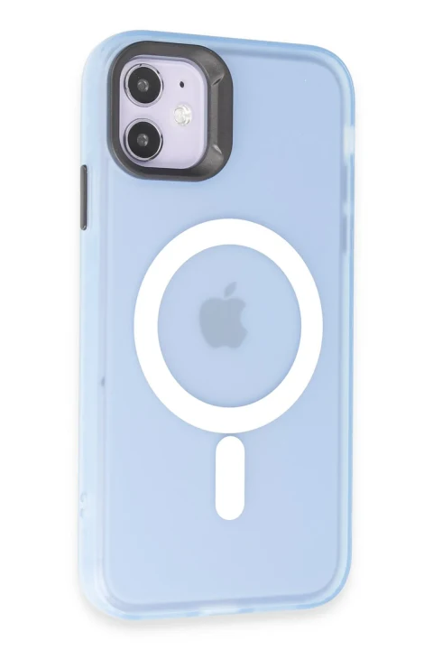 Joko Apple iPhone 11 Kılıf Mateks Magsafe Kapak - Sierra Blue