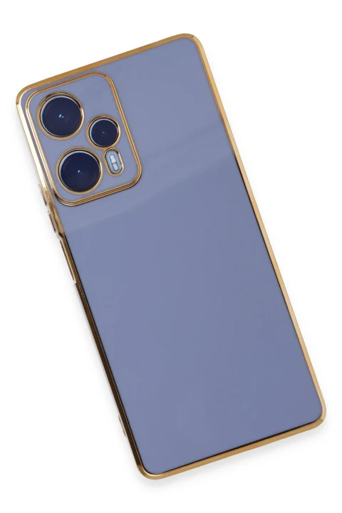 uryport Xiaomi Poco F5 Kılıf Volet Silikon - Mavi