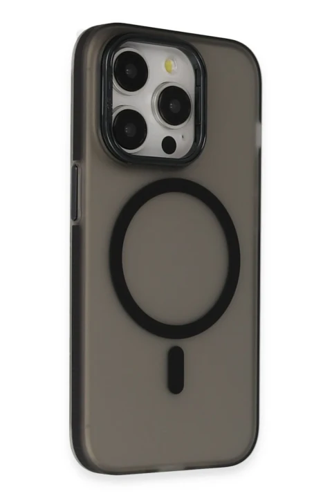 Joko Apple iPhone 14 Pro Max Frost Standlı Magsafe Kapak - Siyah