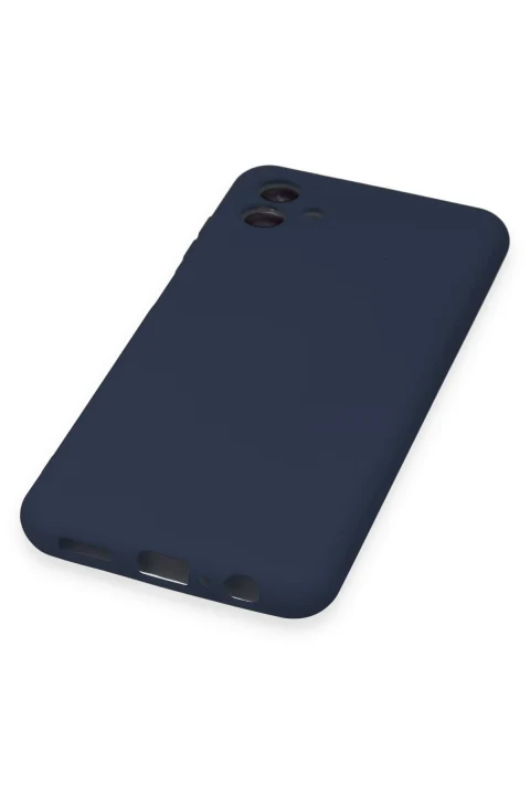 uryport Samsung Galaxy A04 Kılıf Nano içi Kadife Silikon - Lacivert