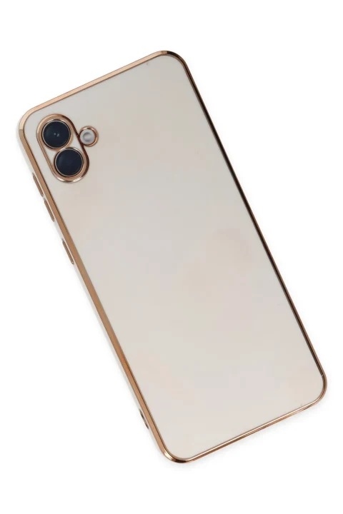 uryport Samsung Galaxy A04 Kılıf Volet Silikon - Beyaz