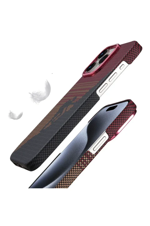 uryport Apple iPhone 14 Pro Max Vega Magsafe Kapak - Kırmızı