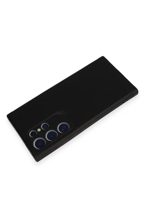 uryport Samsung Galaxy S24 Ultra Kılıf Loop Deri Silikon - Siyah
