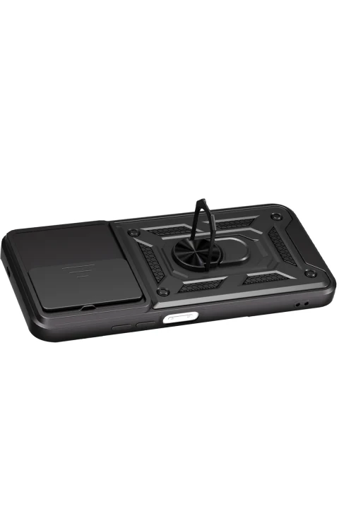 uryport Xiaomi Redmi 15C 4G Pars Lens Yüzüklü Silikon - Siyah