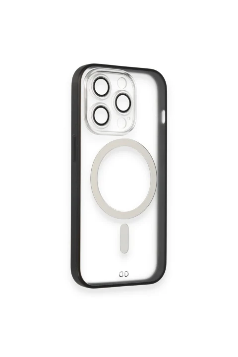uryport Apple iPhone 13 Pro Max Kılıf Grand Magneticsafe Kapak - Siyah