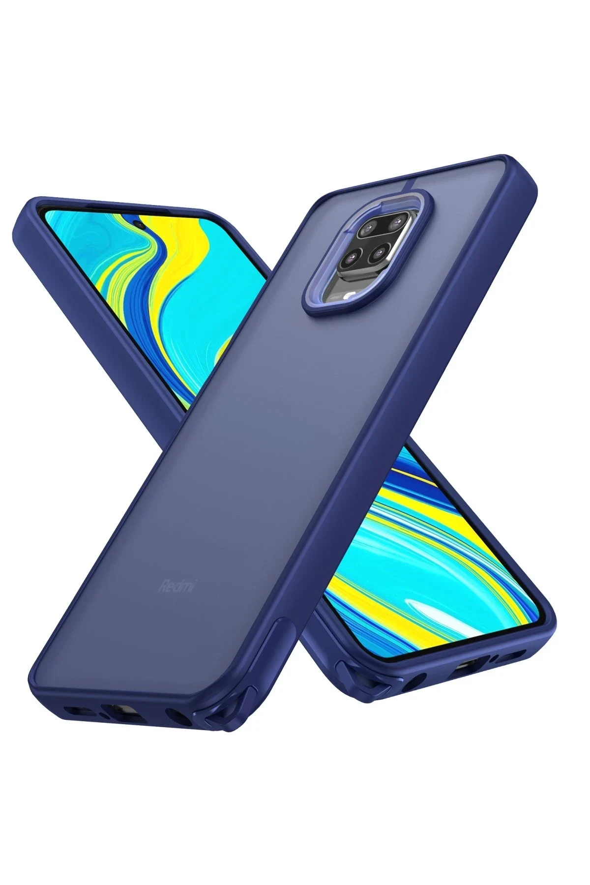 uryport Xiaomi Redmi Note 9 Pro Kılıf Elegant Kapak - Lacivert