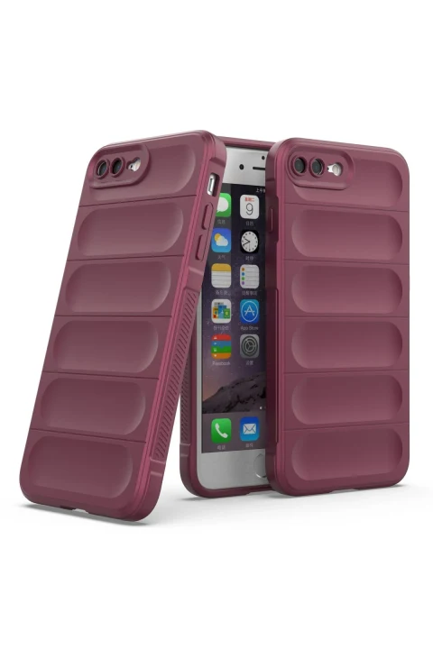 uryport Apple iPhone 7 Plus Kılıf Optimum Silikon - Bordo