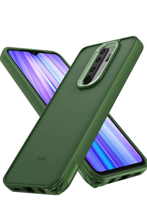 uryport Xiaomi Redmi Note 8 Pro Kılıf Elegant Kapak - Yeşil