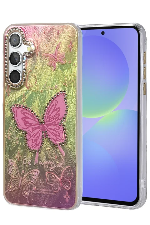 uryport Samsung Galaxy A36 Kılıf Blade Aynalı Desenli Kapak - Desen 5