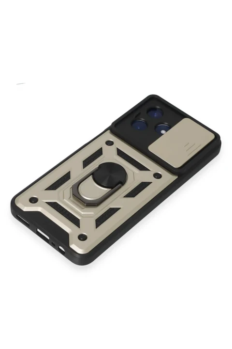 uryport Realme C53 Kılıf Pars Lens Yüzüklü Silikon - Gold