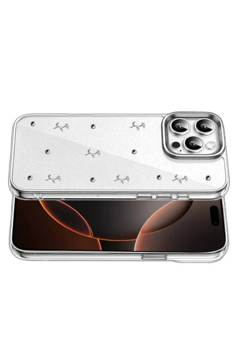 uryport Apple iPhone 16 Pro Fiyonk Desenli Kapak - Desen 4