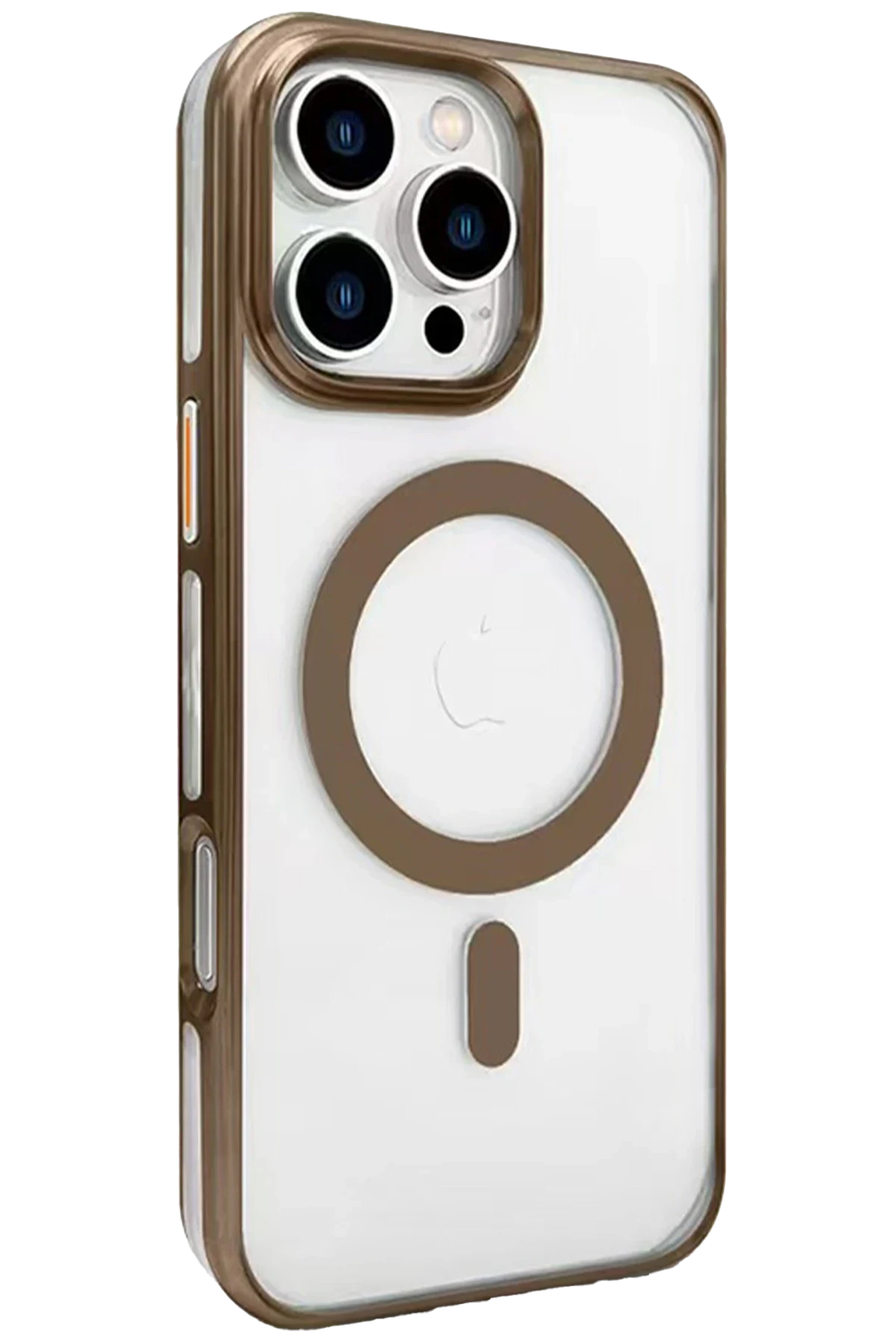 Joko Apple iPhone 16 Pro Max Gleam PC Sert Magsafe Kılıf - Kahverengi