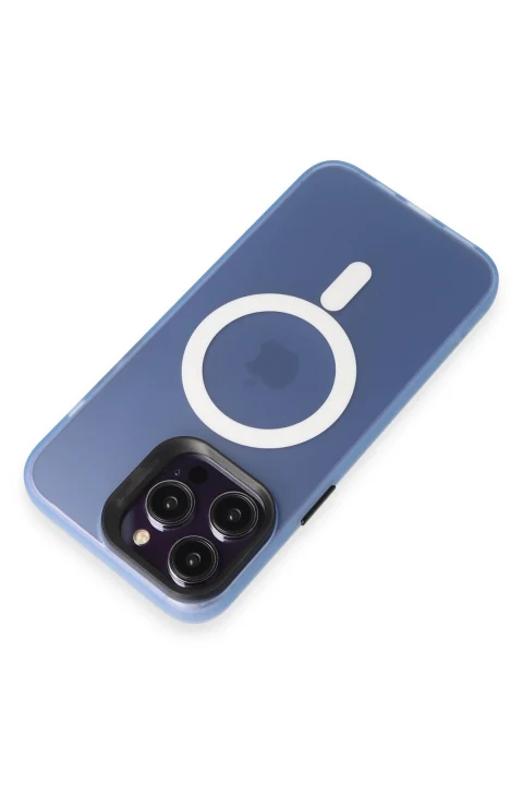 Joko Apple iPhone 14 Pro Kılıf Mateks Magsafe Kapak - Sierra Blue
