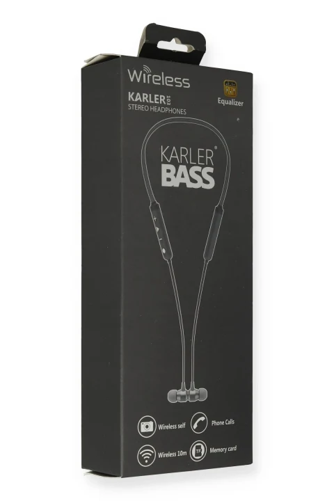 Karler Bass KR103 Kablosuz Kulaklık - Gri