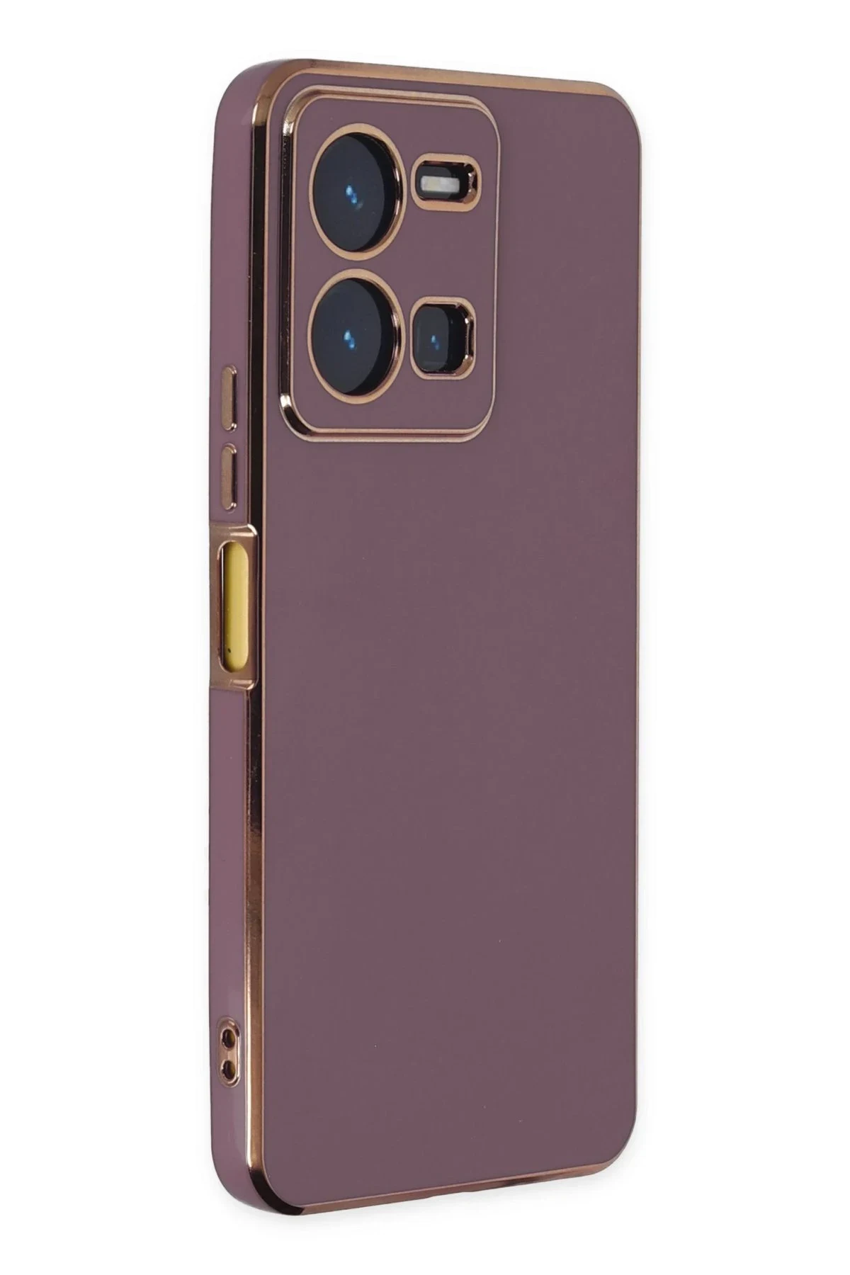 uryport Vivo Y35 Kılıf Volet Silikon - Mor