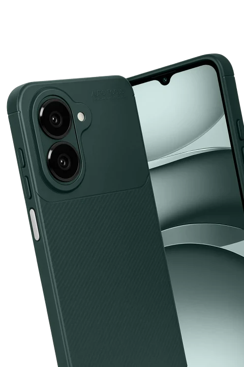 uryport Xiaomi Redmi A5 4G Auto Focus Karbon Kapak - Koyu Yeşil