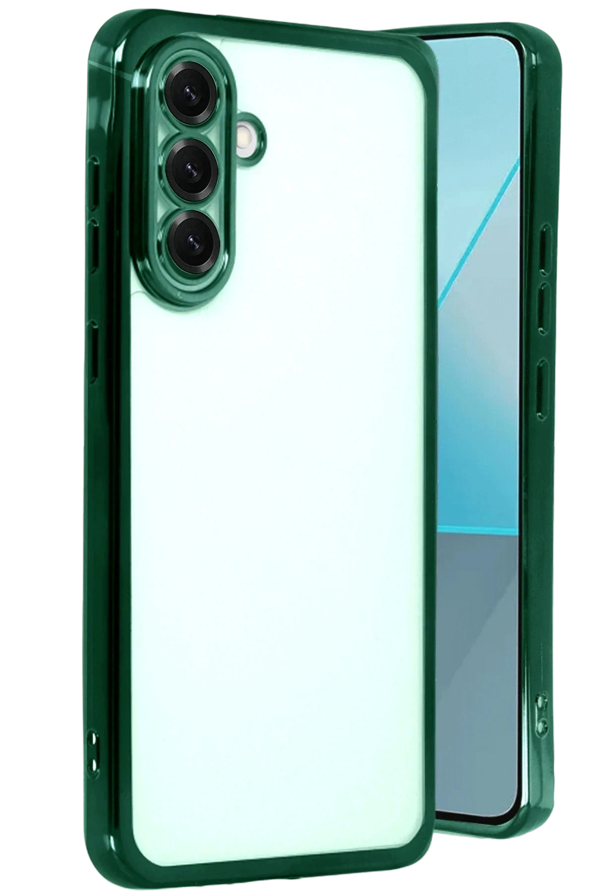 uryport Samsung Galaxy A17 5G Razer Lensli Silikon - Yeşil