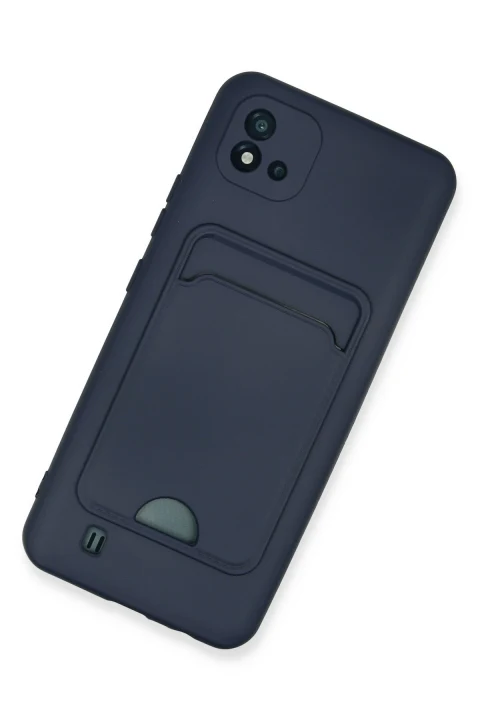 uryport Realme C11 2021 Kılıf Kelvin Kartvizitli Silikon - Lacivert