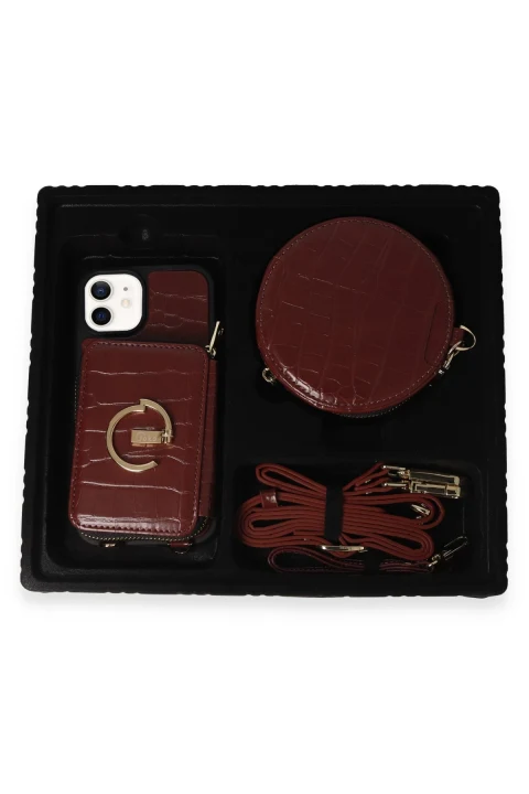 Joko Apple iPhone 11 Kılıf Ermes Kapak - Bordo