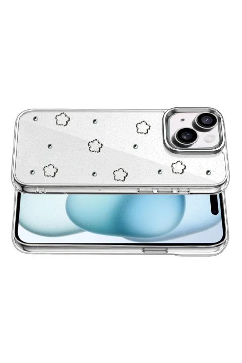 uryport Apple iPhone 15 Plus Fiyonk Desenli Kapak - Desen 2