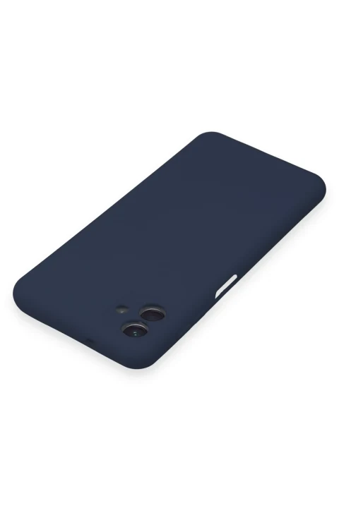 uryport Samsung Galaxy A04 Kılıf Nano içi Kadife Silikon - Lacivert