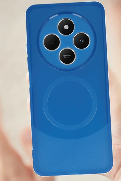 uryport Xiaomi Redmi 14C Kılıf Maya Karbon Kapak - Lacivert