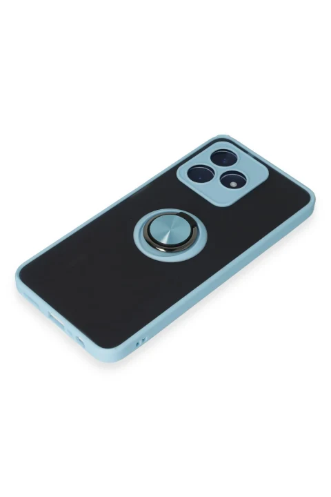 uryport Realme C53 Kılıf Montreal Yüzüklü Silikon Kapak - Buz Mavi