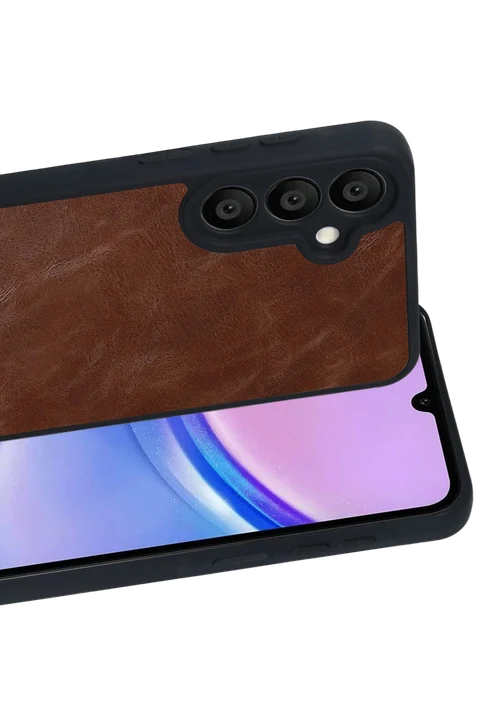 uryport Samsung Galaxy A57 5G Aras Deri Kapak - Taba