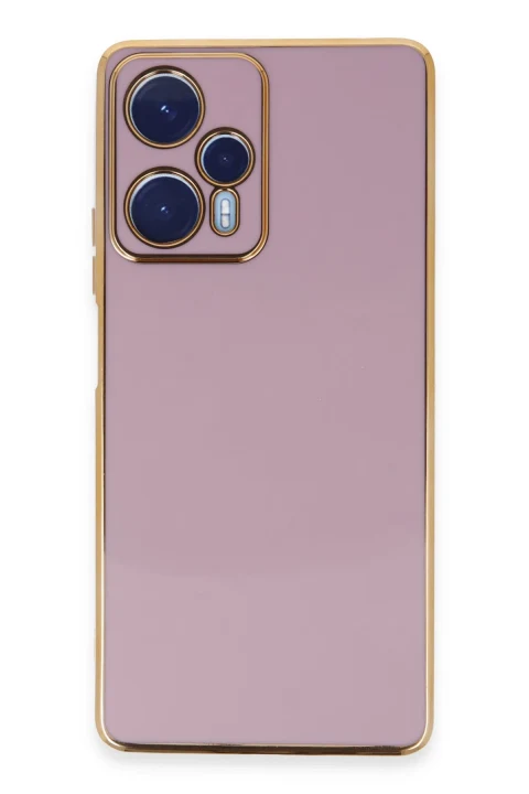 uryport Xiaomi Poco F5 Kılıf Volet Silikon - Mor