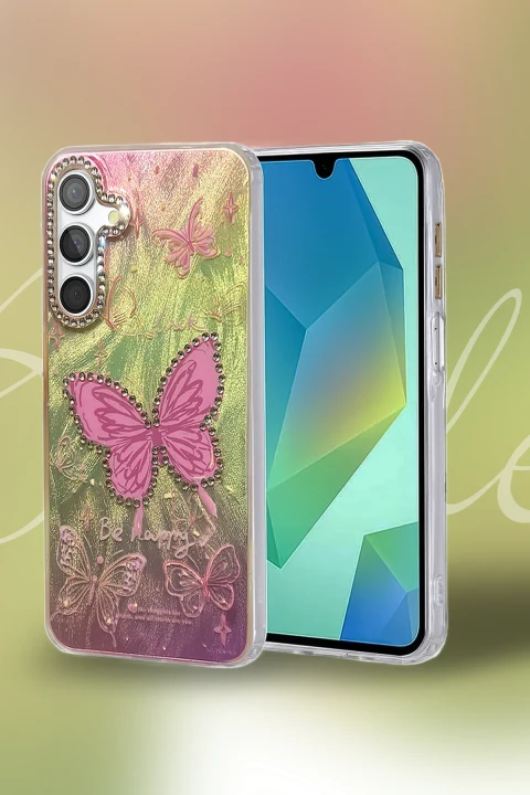 uryport Samsung Galaxy S24 FE Kılıf Blade Aynalı Desenli Kapak - Desen 6