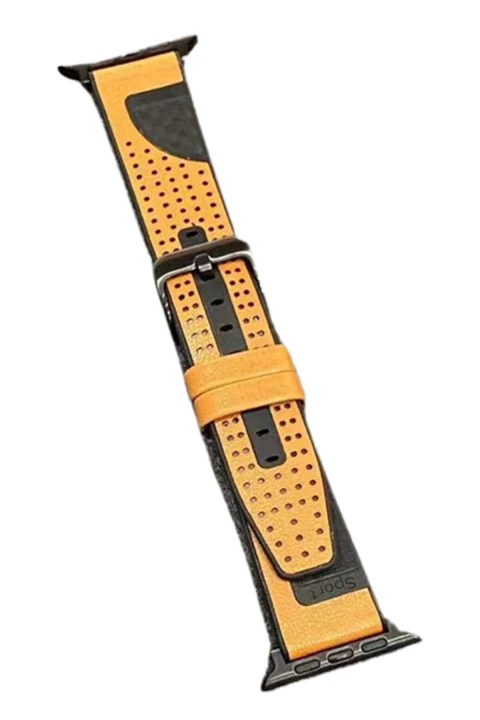Movenchy Apple Watch 45mm Buff Deri Kordon - Taba