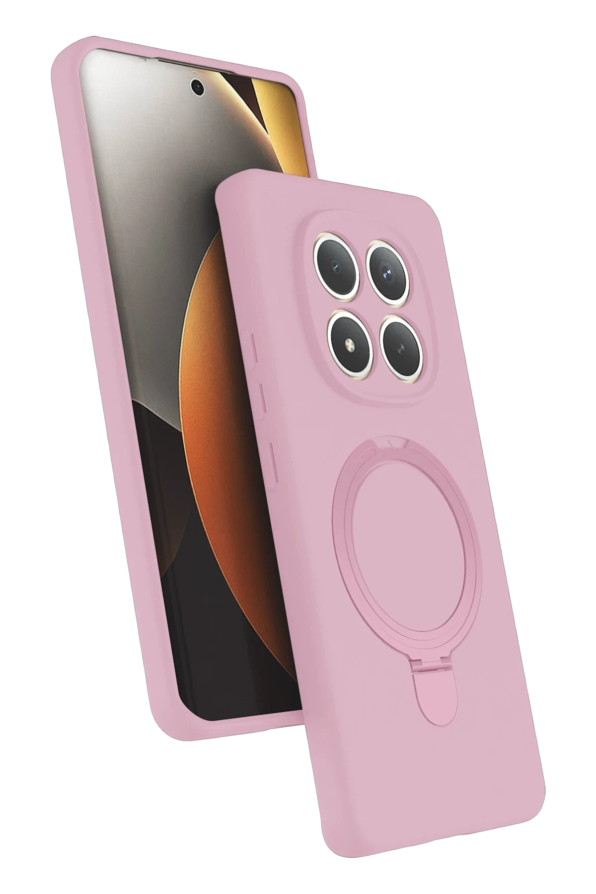 uryport Xiaomi Redmi Note 15 Pro 4G Regal Magsafe Standlı Kapak - Açık Pembe