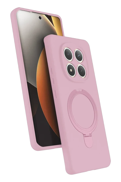 uryport Xiaomi Redmi Note 15 Pro 4G Regal Magsafe Standlı Kapak - Açık Pembe