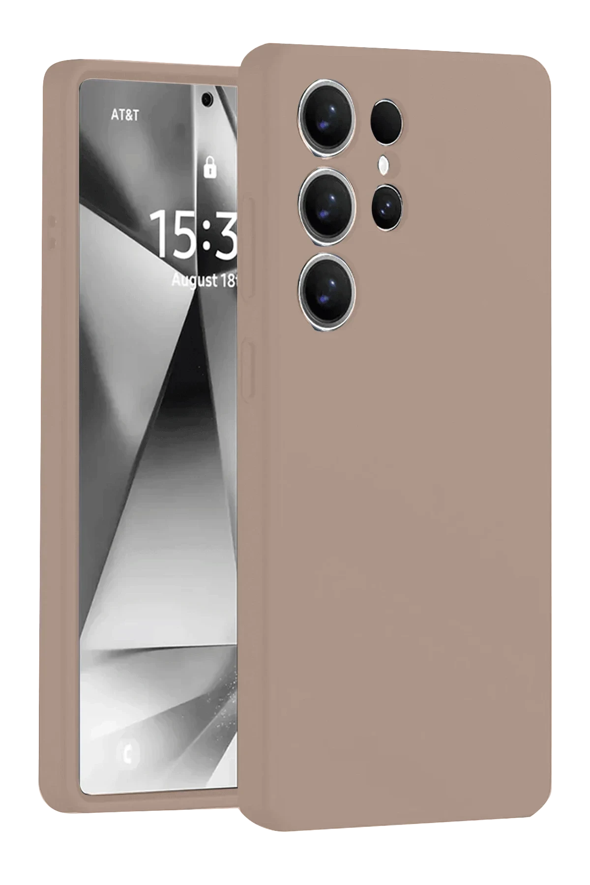 uryport Samsung Galaxy S25 Ultra Kılıf Nano içi Kadife Silikon - Pudra