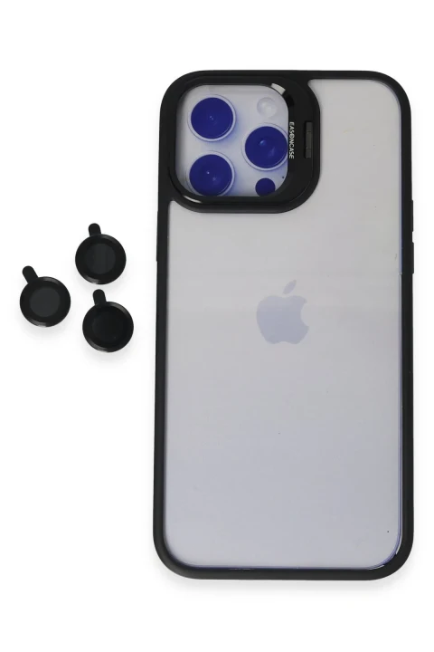 Joko Apple iPhone 13 Pro Max Kılıf Roblox Lens Standlı Kapak - Siyah