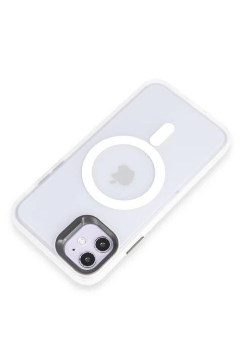 Joko Apple iPhone 11 Kılıf Mateks Magsafe Kapak - Beyaz