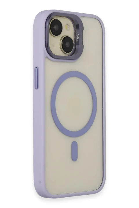 Joko Apple iPhone 14 Kılıf Roblox Lens Magsafe Standlı Kapak - Lila