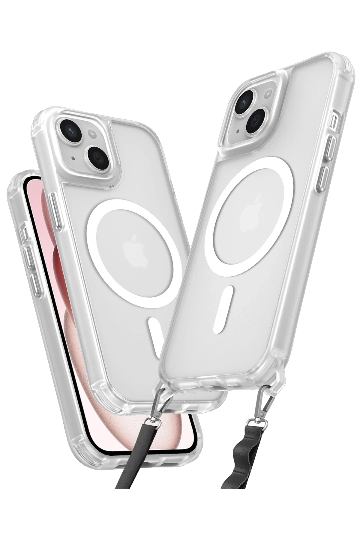 uryport Apple iPhone 14 Kılıf Enka Magsafe Silikon Kılıf - Şeffaf