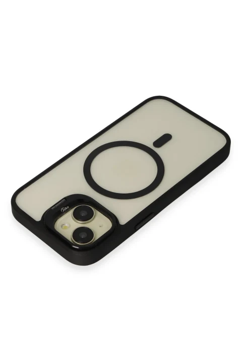 Joko Apple iPhone 14 Kılıf Roblox Lens Magsafe Standlı Kapak - Siyah