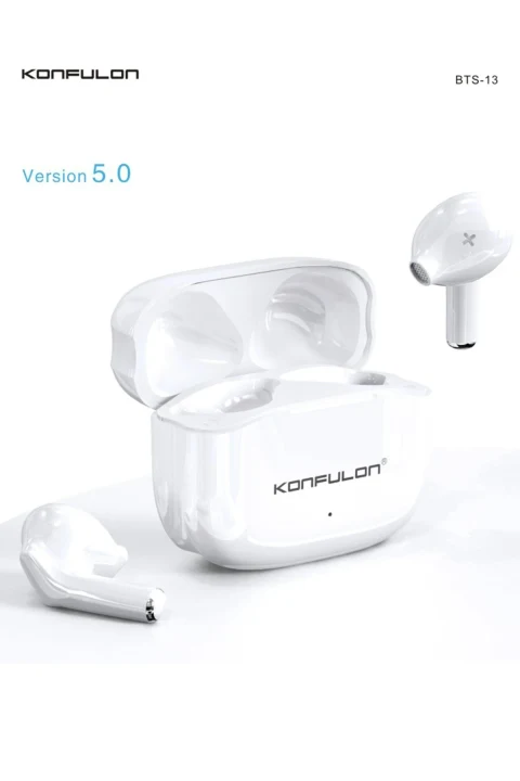 Konfulon BTS13 Kablosuz Airpods Kulaklık - Beyaz