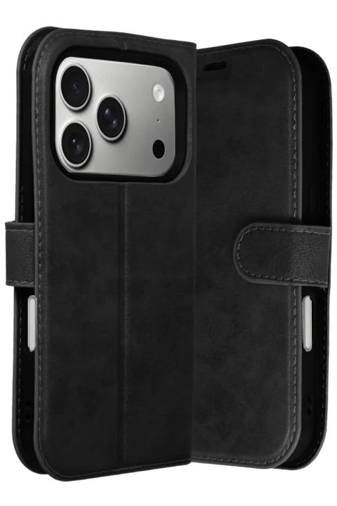 uryport Apple iPhone 17 Pro Max Trend S Plus Kapaklı Kılıf - Siyah