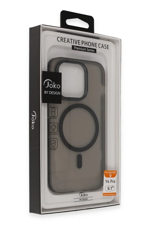 Joko Apple iPhone 14 Pro Max Frost Standlı Magsafe Kapak - Derin Mor