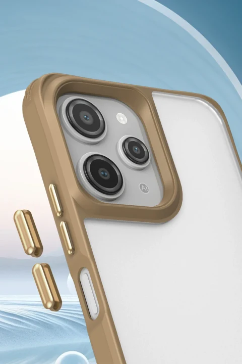 uryport Xiaomi Redmi 12 Kılıf Penta Silikon Kılıf - Çöl Titanyum