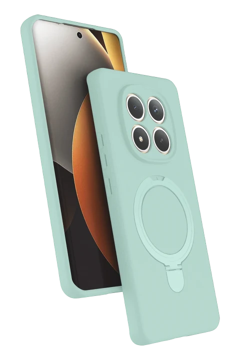 uryport Xiaomi Redmi Note 15 Pro 4G Regal Magsafe Standlı Kapak - Su Yeşili
