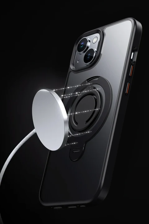 Joko Apple iPhone 12 Avatar 360 Dönen Magsafe Kapak - Lacivert