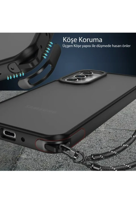 uryport Samsung Galaxy A25 5G Kılıf Elegant Kapak - Pudra