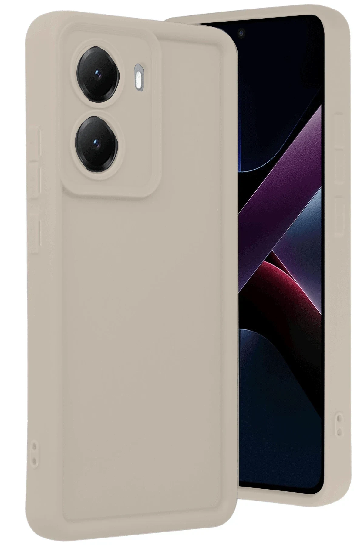 uryport Xiaomi Poco X7 Pro Viera Silikon - Krem
