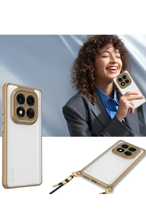 uryport Xiaomi Redmi Note 14 Pro 4G Kılıf Penta Silikon Kılıf - Titan Gri